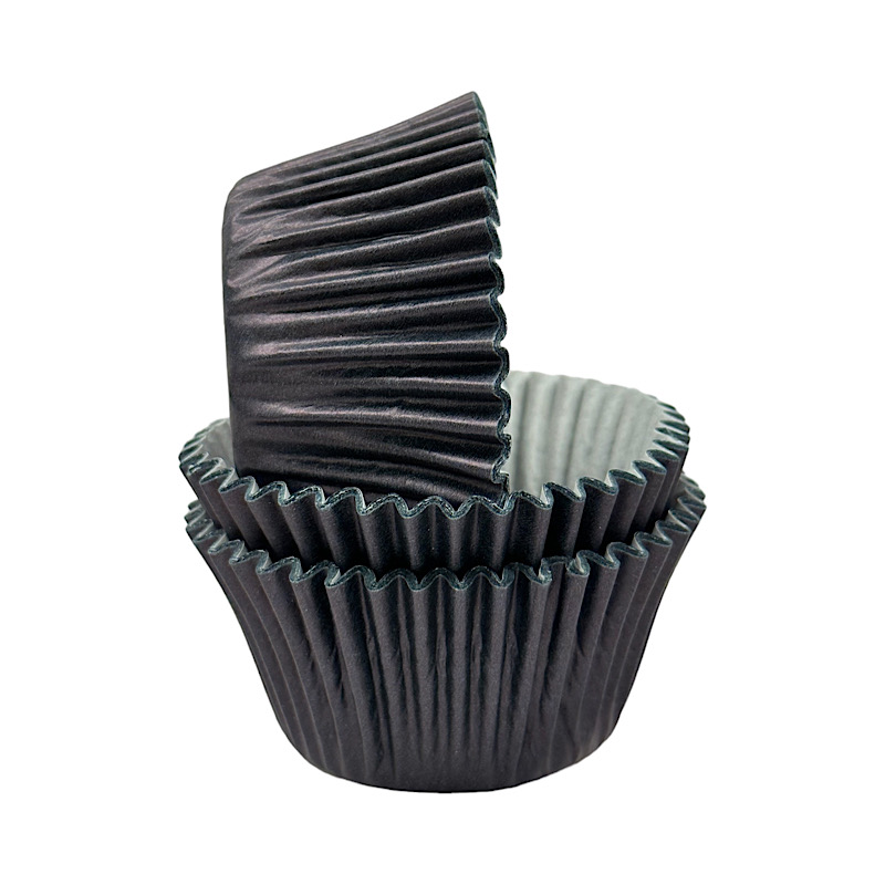 CCBS7910 - Solid Black Muffin Case 51mm x 38mm (180 Pack)